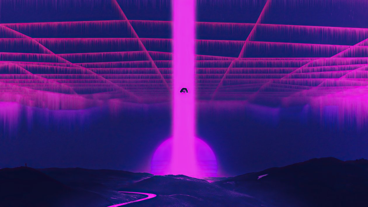 Vaporwave Falling Down 4k
