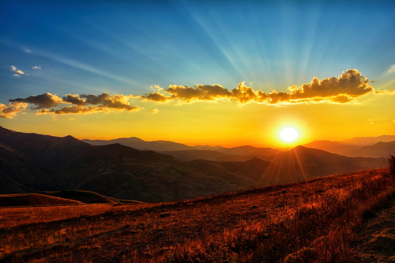 Sunset Dawn Landscape 5k