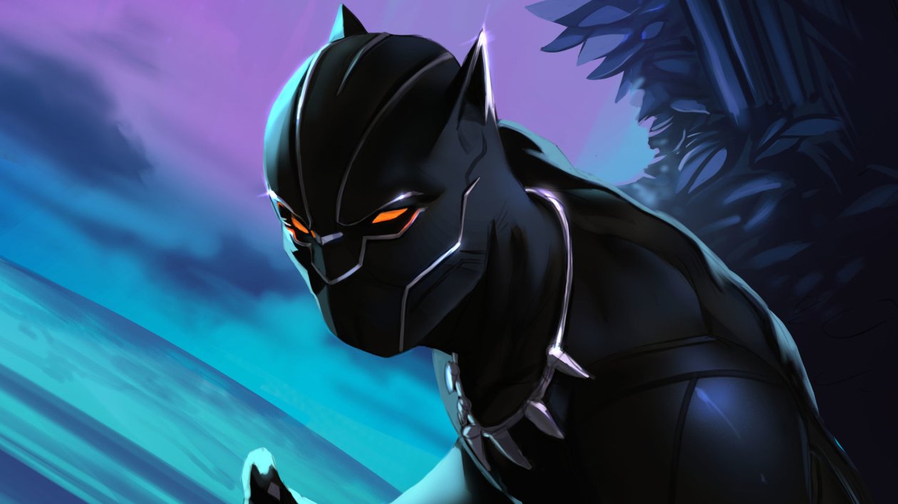Black Panther Colorful Art
