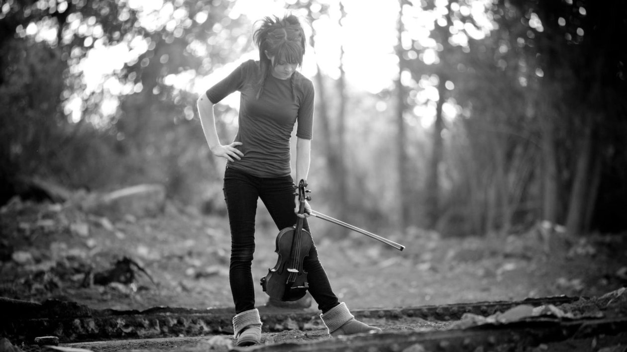 Lindsey Stirling Monochrome