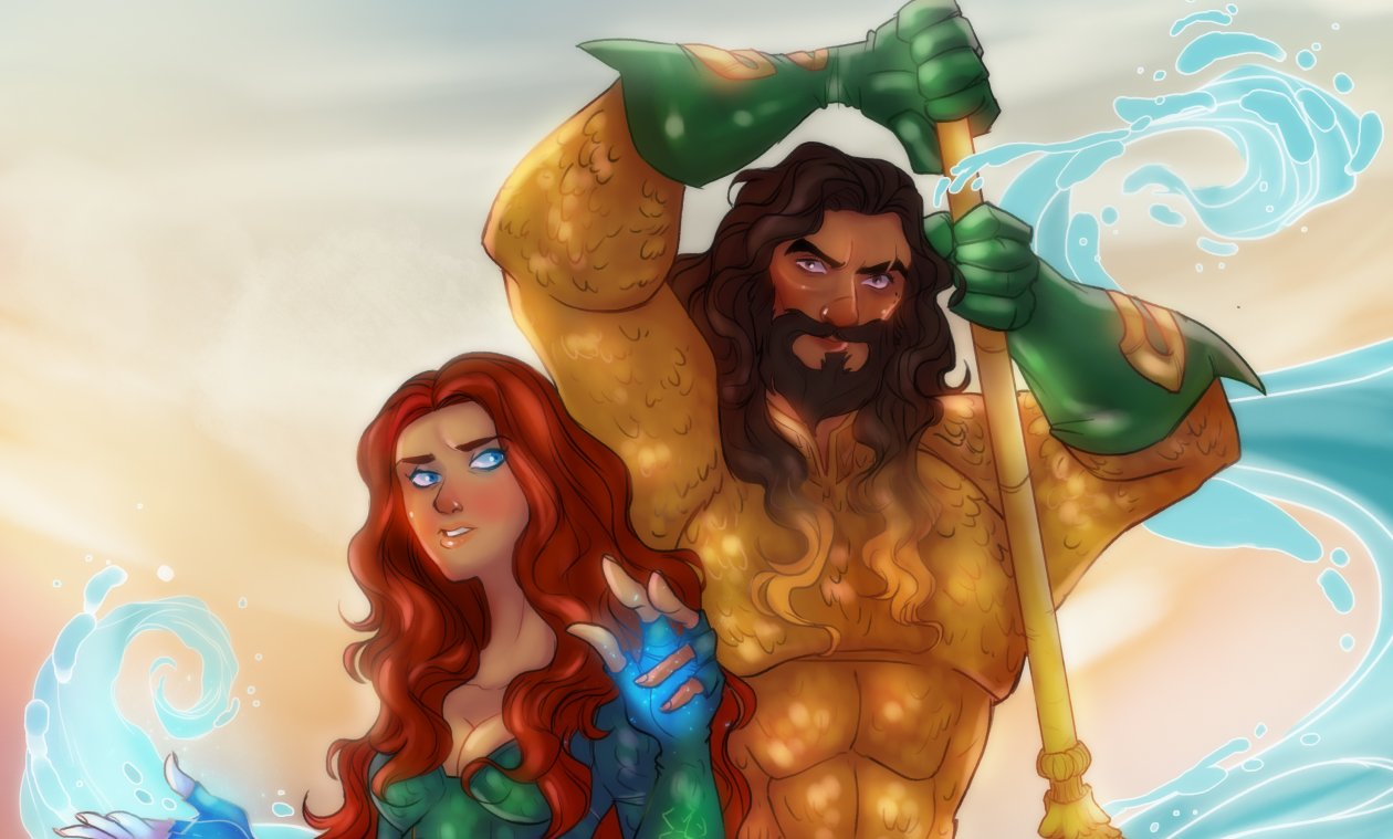 Aquaman And Mera Artwork