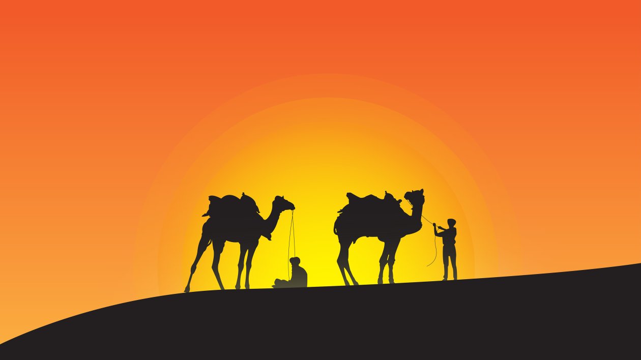 Camel Leaders Silhouette