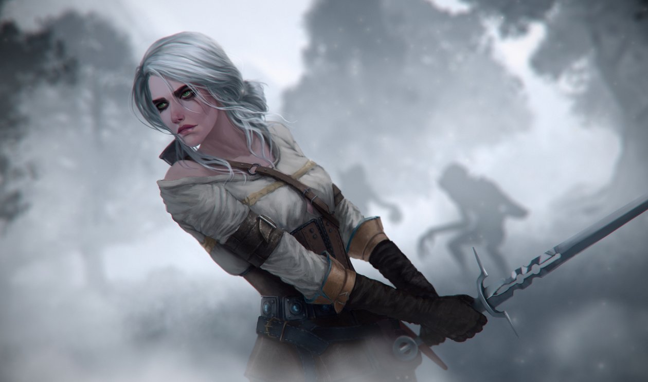 Ciri The Witcher 3 Digital Art 4k