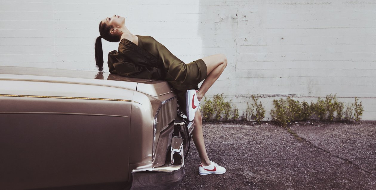Bella Hadid Nike Cortez Campaign 2017 4k