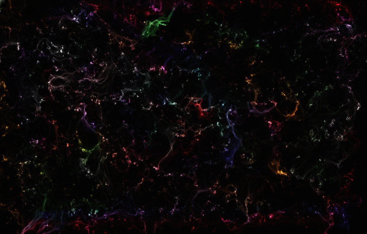 Galaxy Colorful Stars Abstract 4k