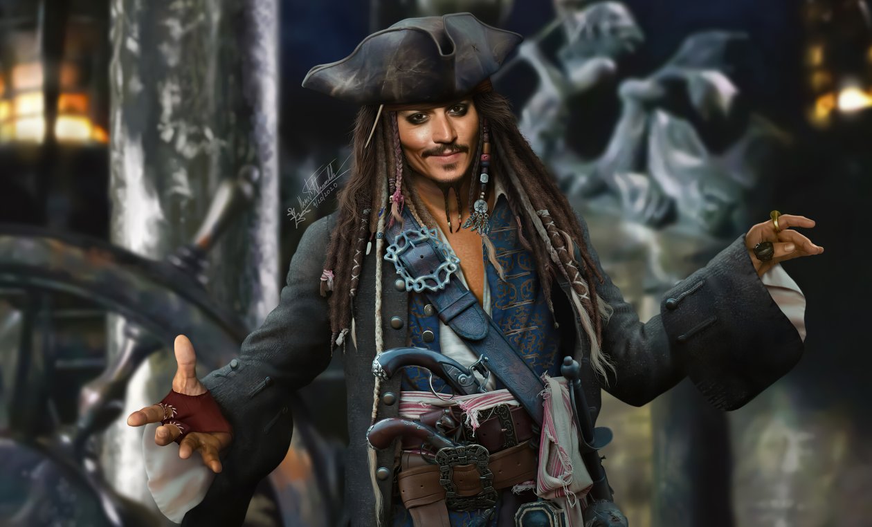 Jack Sparrow Fanart 4k