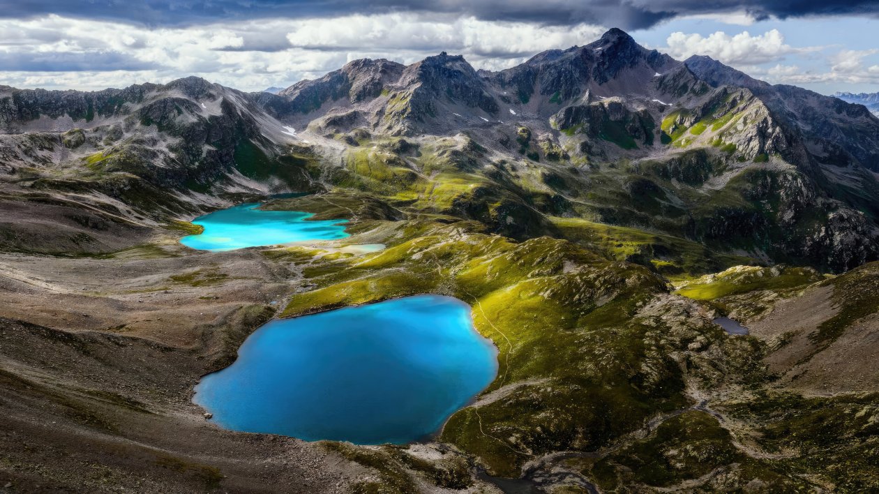 Silvretta Alps And Lake Switzerland