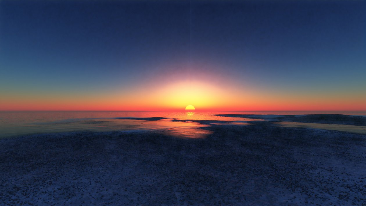 Evening Glow While Sunrise