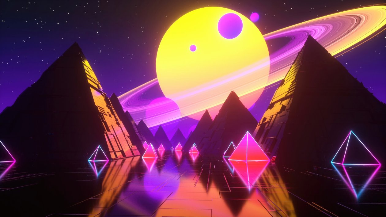 Planetary Rings Pyramid 5k