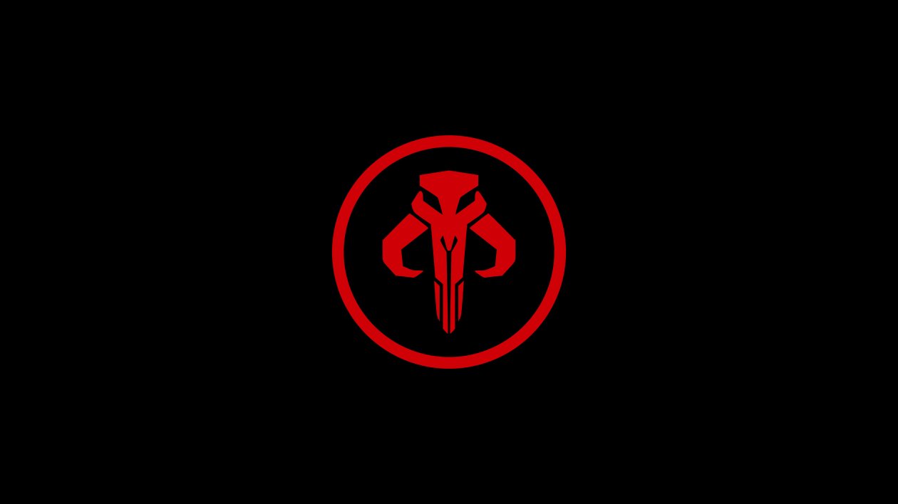 The Mandalorian Star Wars Logo 4k