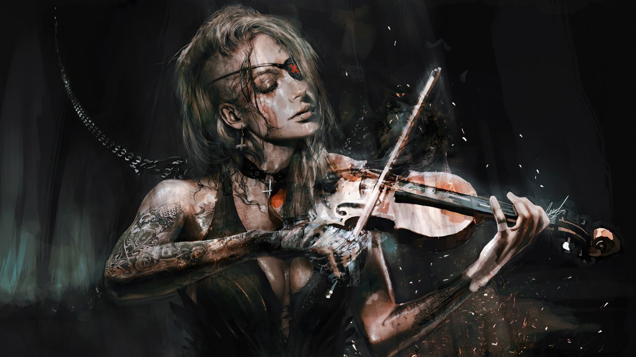 Violinist Of The Deep 4k