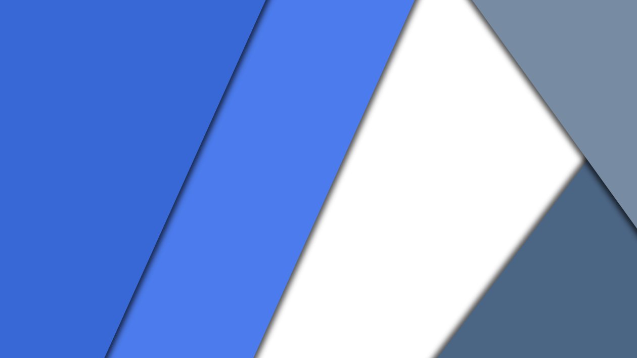 Blue White Material Design 4k