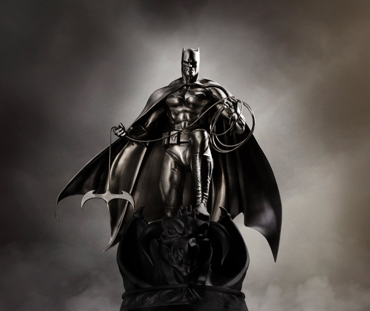 Fond d'écran Batman Statue 5k
