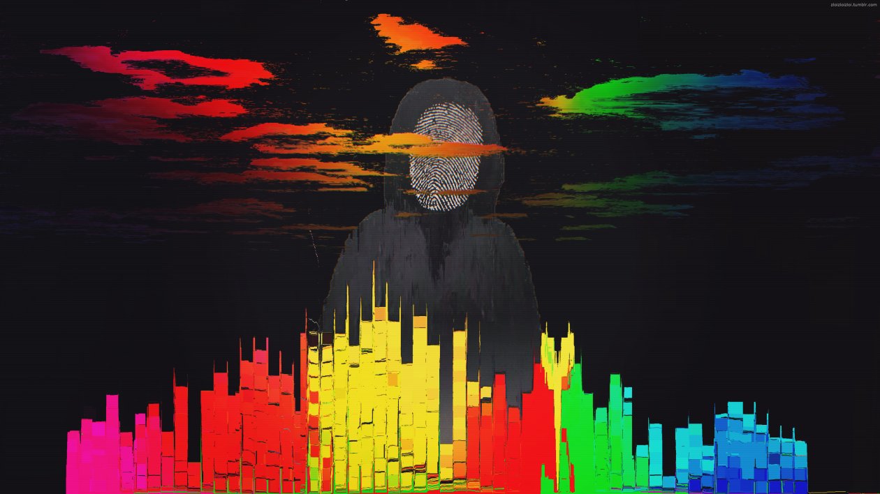 Glitch Art Abstract City