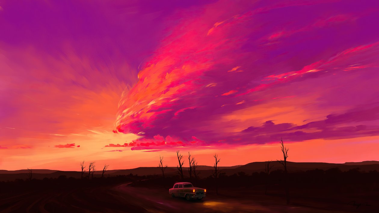 Radiant Sunset 4k