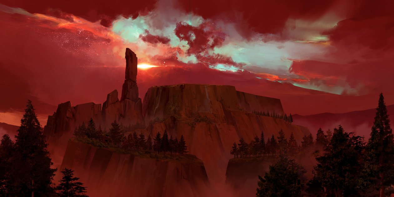 Red Night Planet 4k