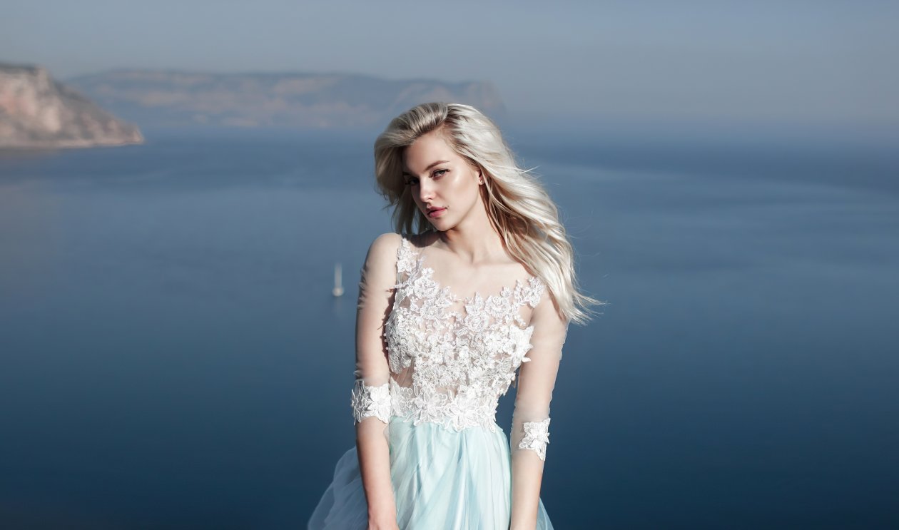 Bride Women White Dress 4k