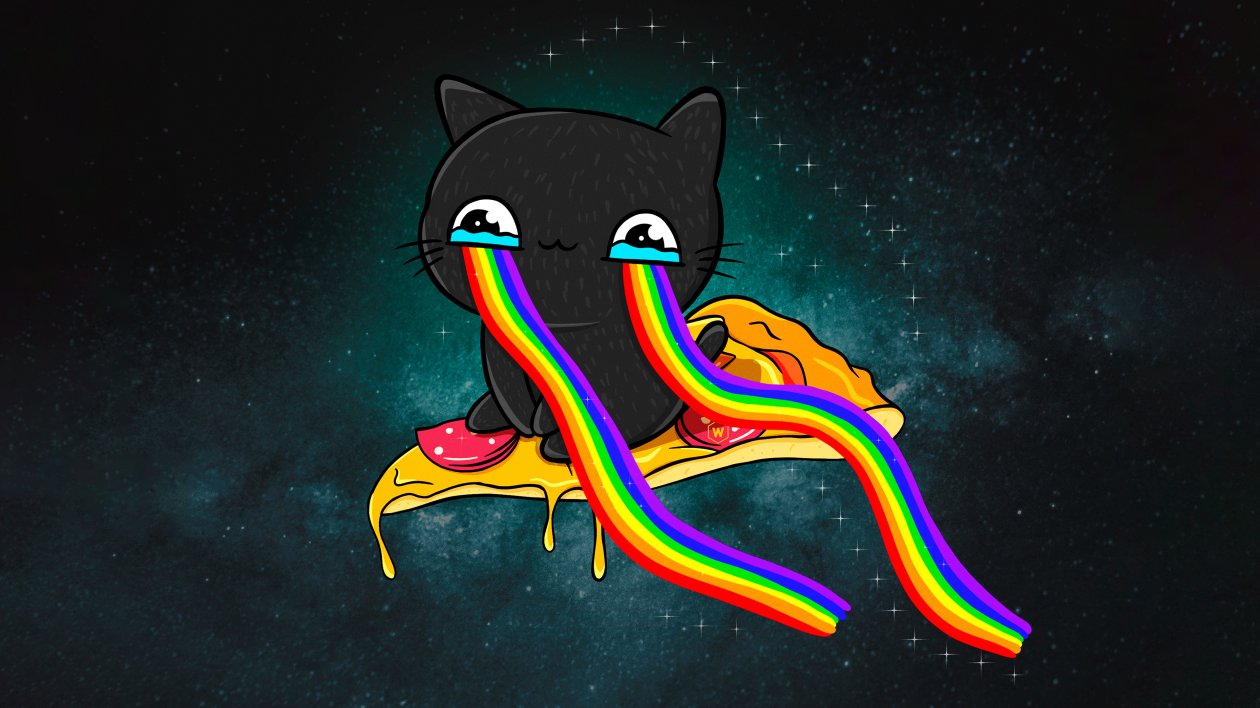 Cat Rainbow Eyes