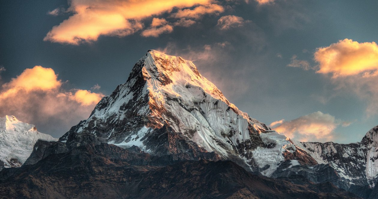 Annapurna Massif Mountain Range Nepal