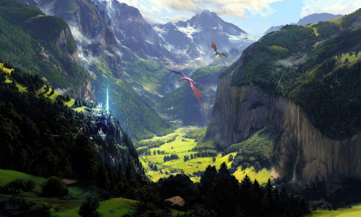 Homeland 3 Dragon And Landscapes 5k