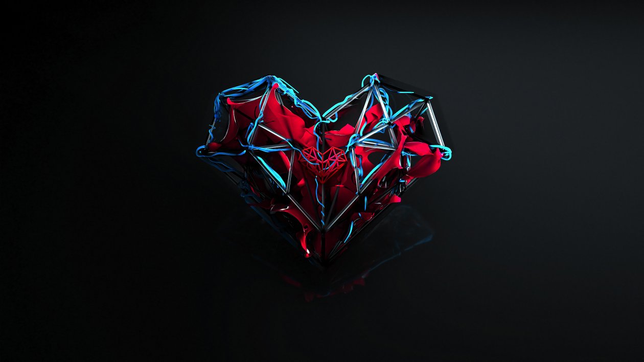 Heart 3d Cgi 4k