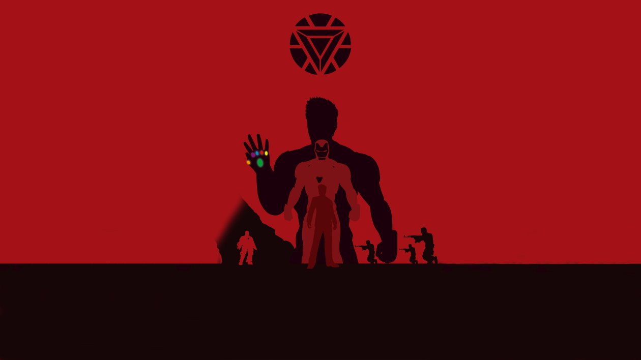 Iron Man Avengers Endgame 4k Minimalism