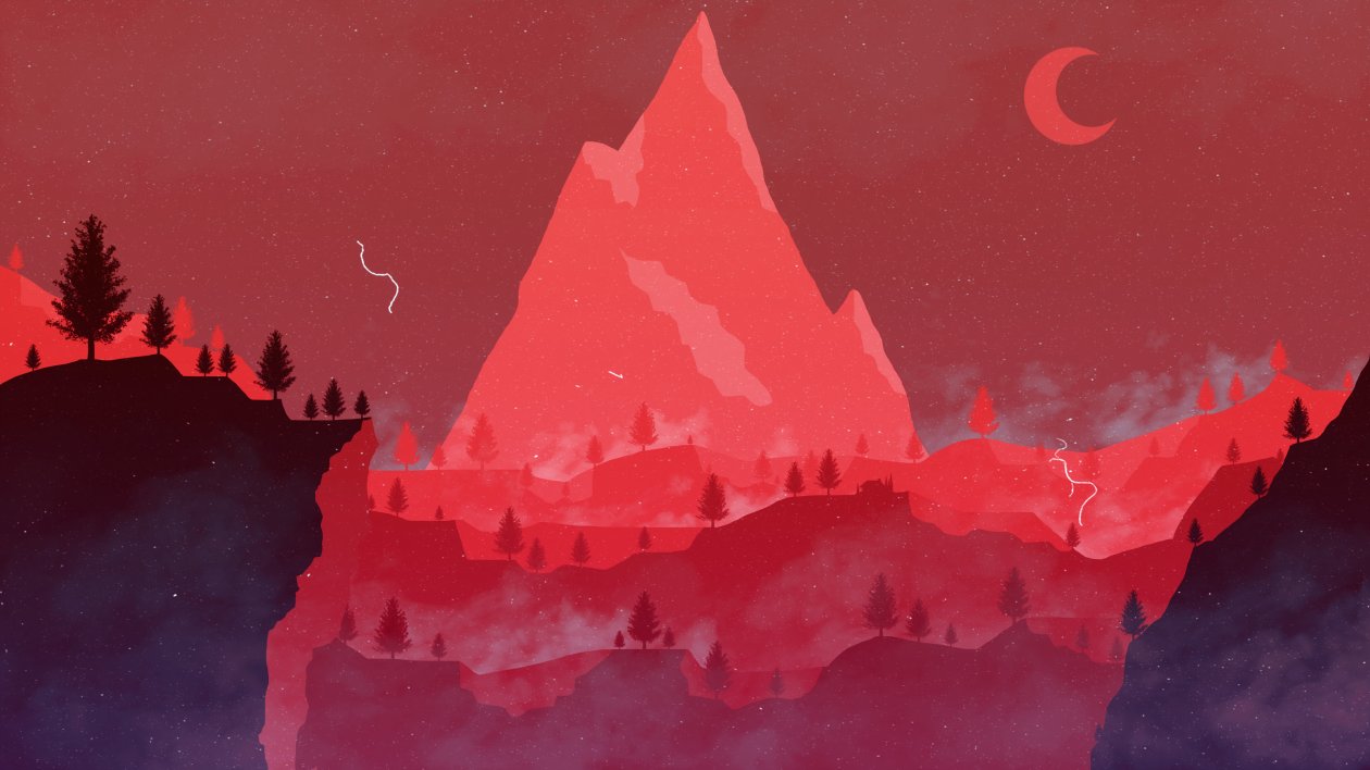 Red Glowing Weather 4k