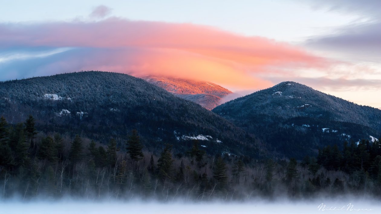 Wintry Morning In The Adirondack Mountains