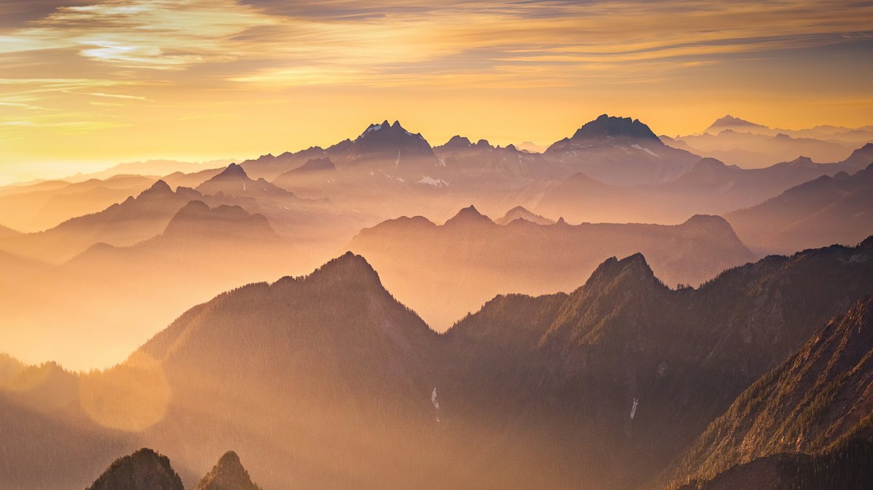 Beautiful Morning In Mountains 4k