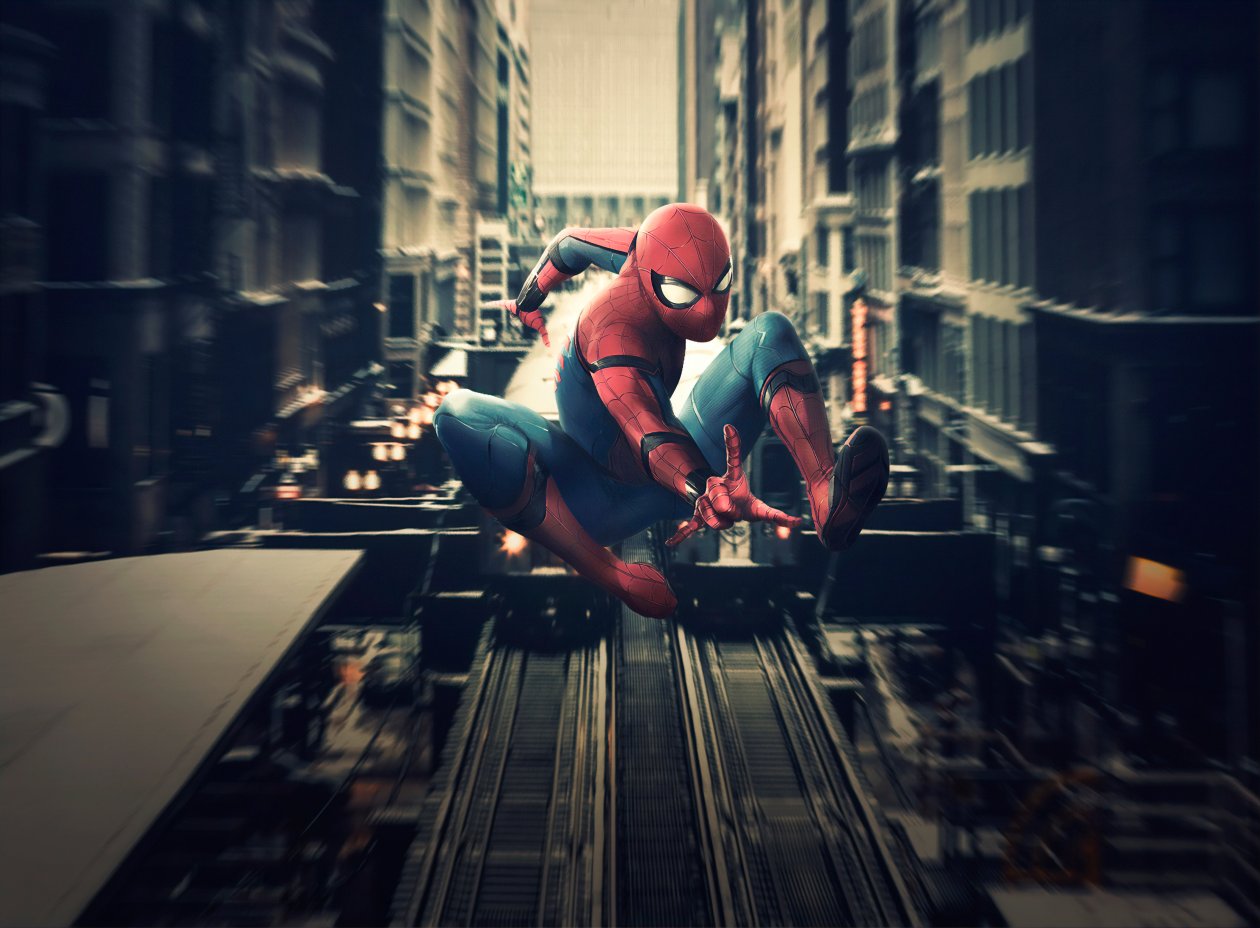 Spiderman In Action 4k