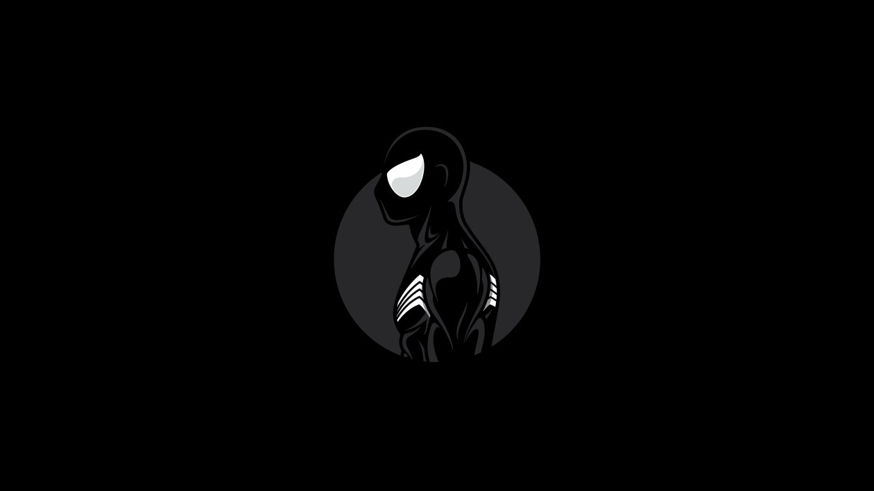 Spiderman Dark Minimalist Art 4k