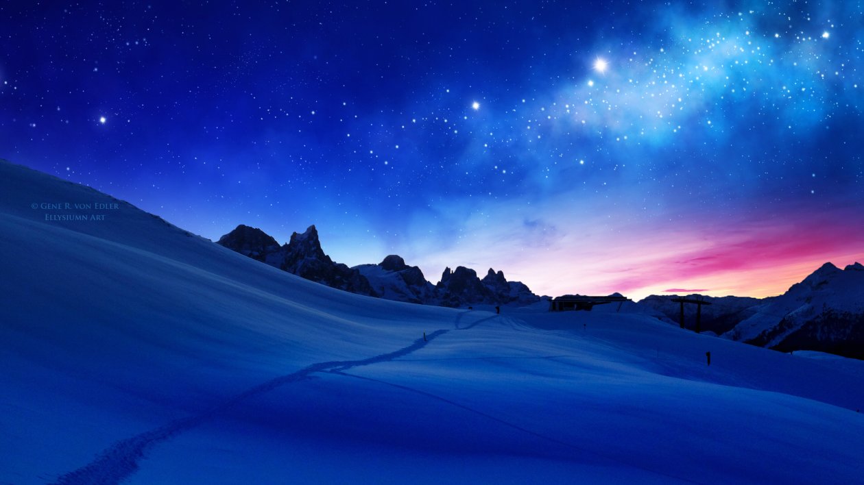 Blue Cool Sunset