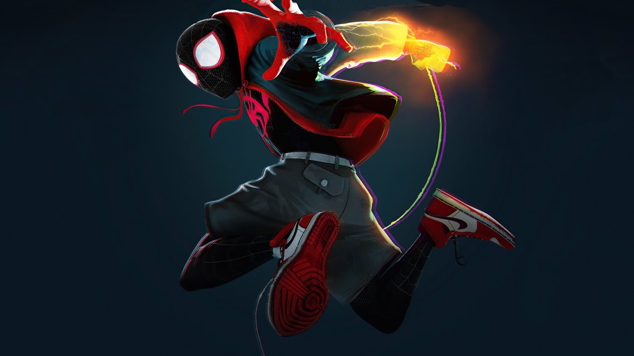 Spider Verse Miles Morales Cover 4k