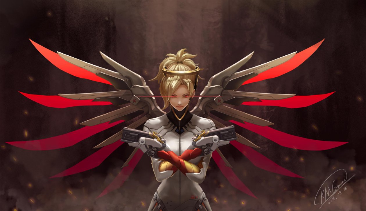 4k Mercy Overwatch Art