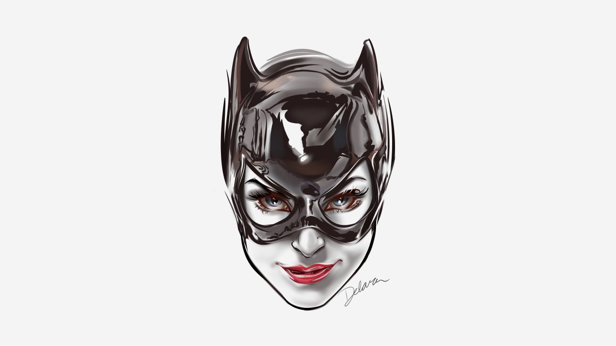 Catwoman Face Artwork 8k
