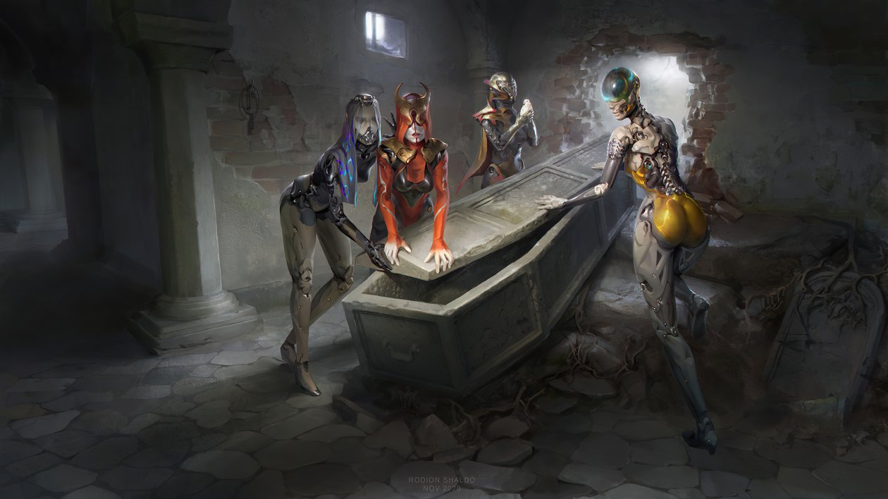 Cyborg Dead Zombie Girls 4k