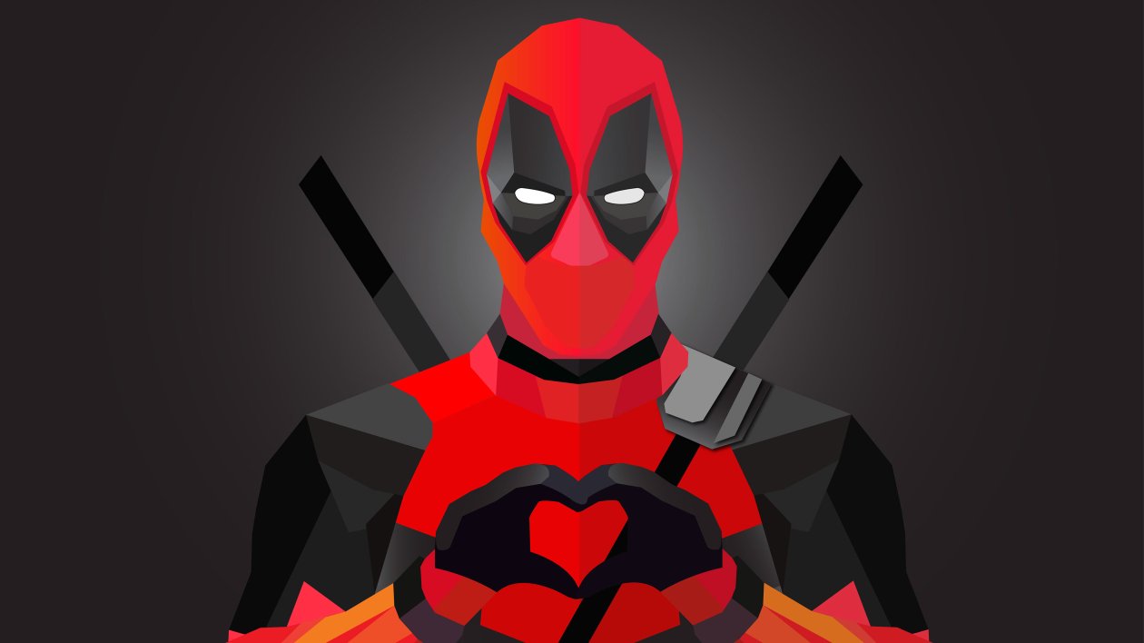 Deadpool Abstract Artwork 4k