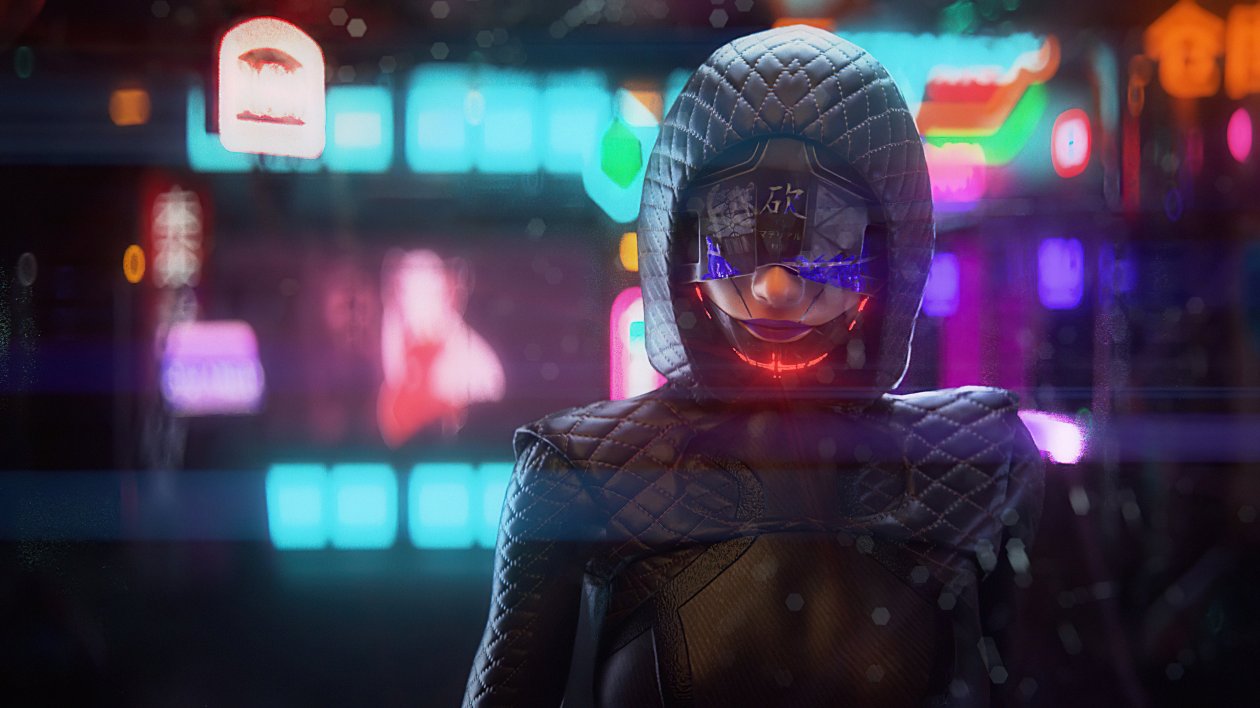 High Tech Scifi Girl 4k