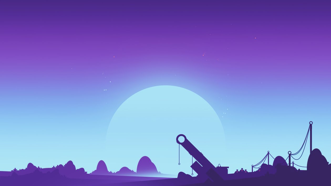 Yard Synthwave Illustration