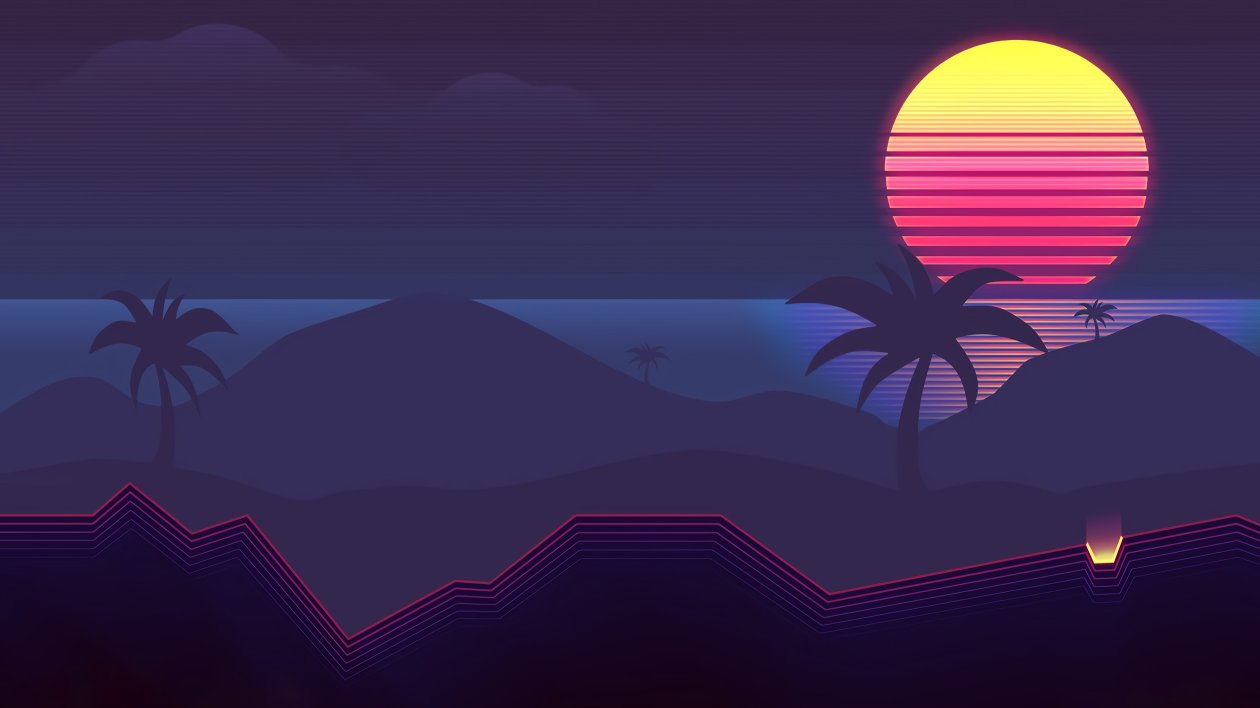 Synthwave Abstract 4k