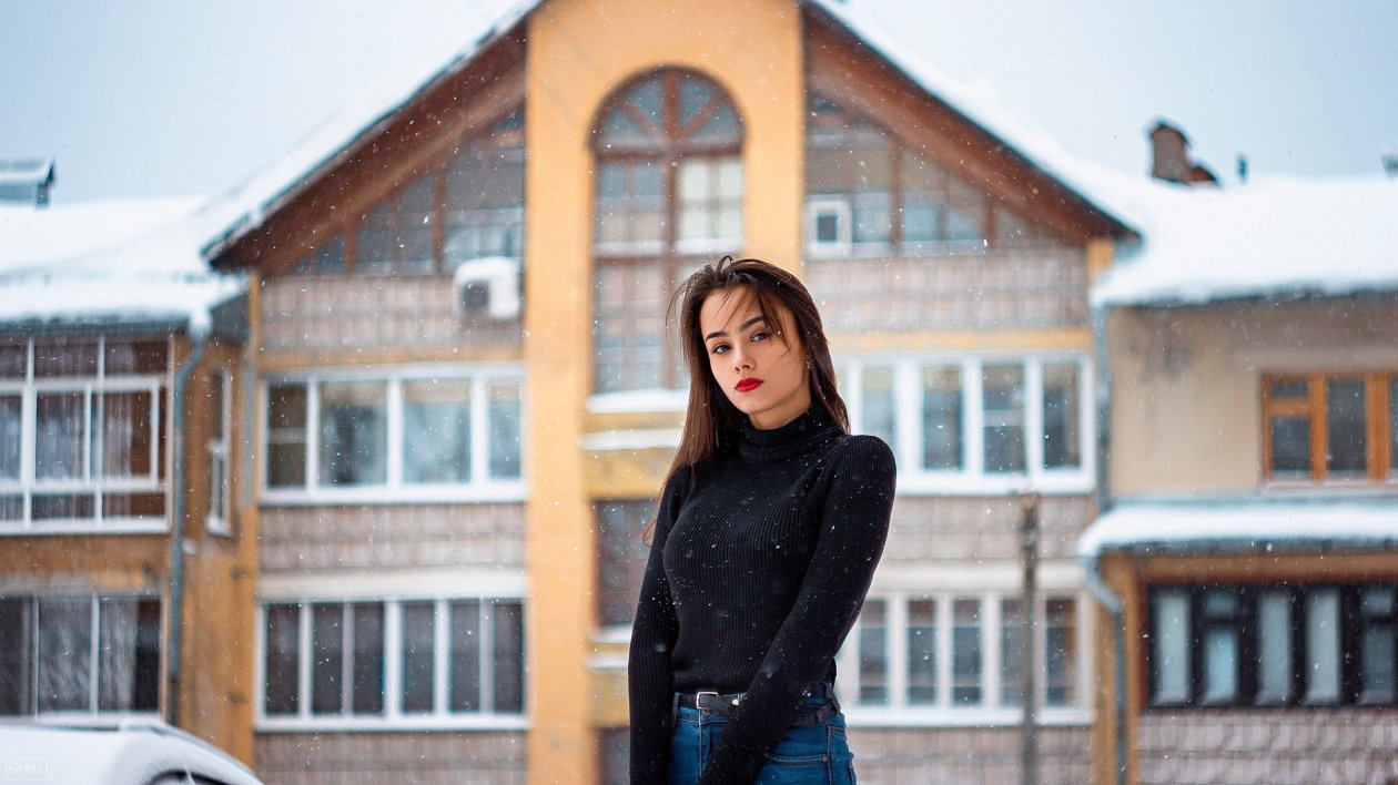 Girl Winter Outdoors