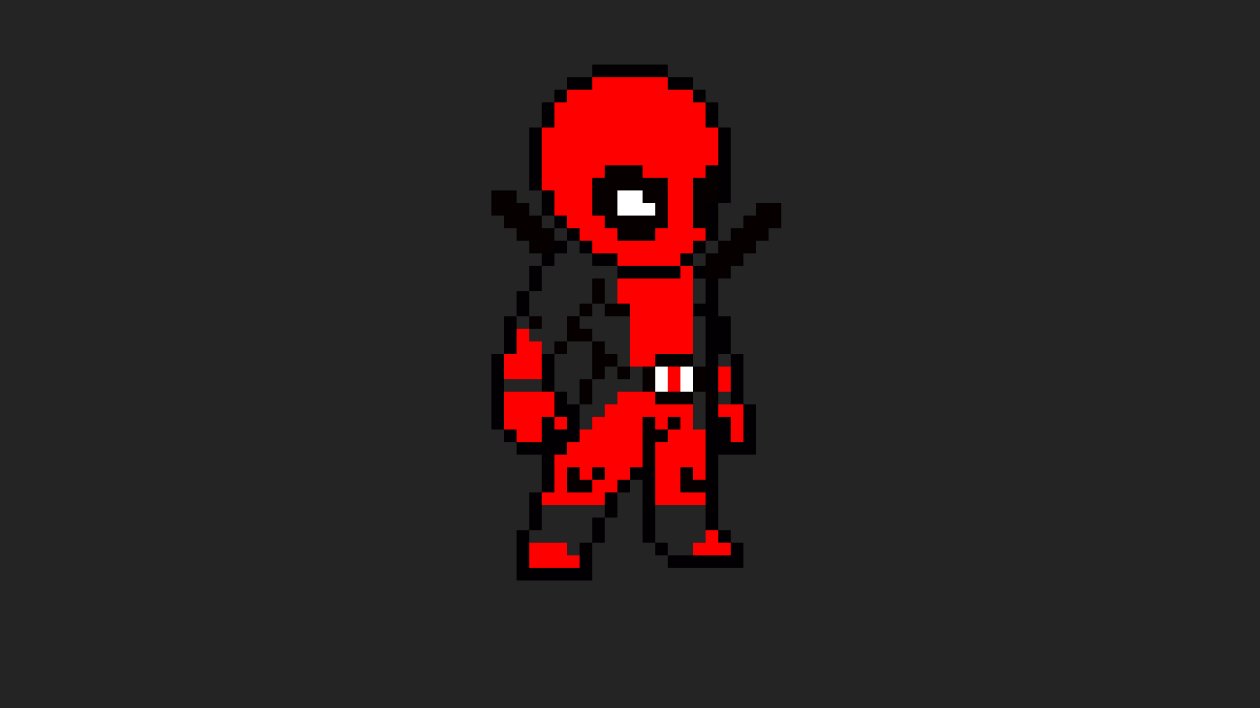 Deadpool 8 Bit Art
