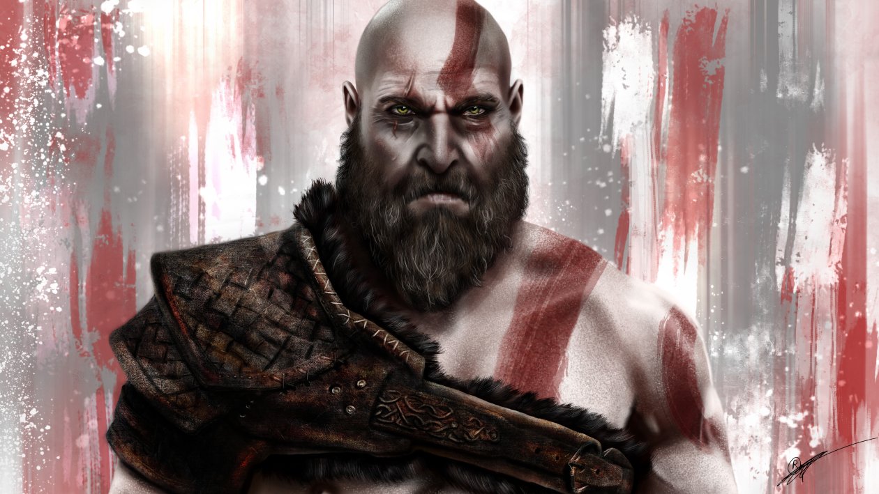 Kratos God Of War 8k