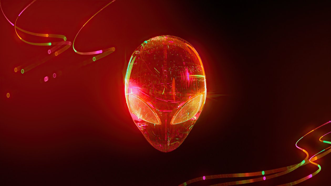 Alienware Glowing Red 4k