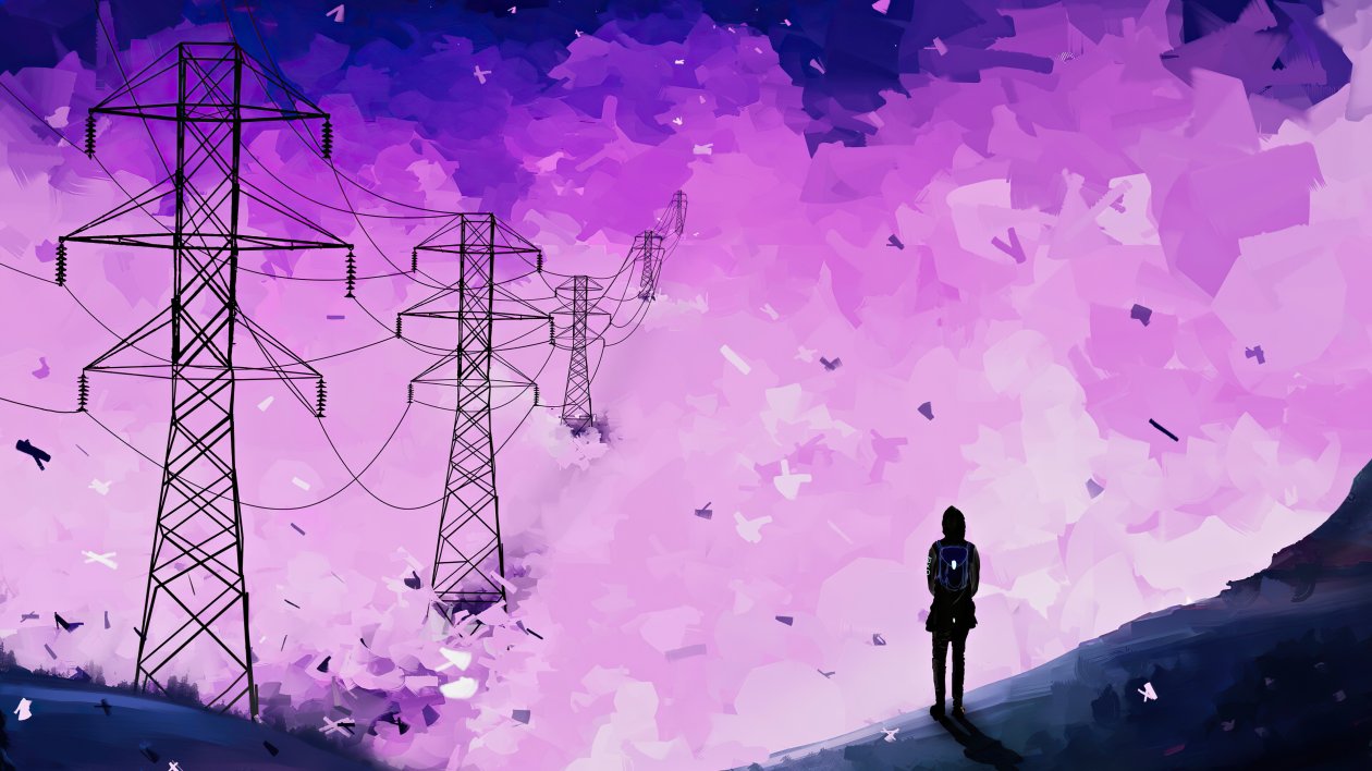 Following The Power Lines 4k