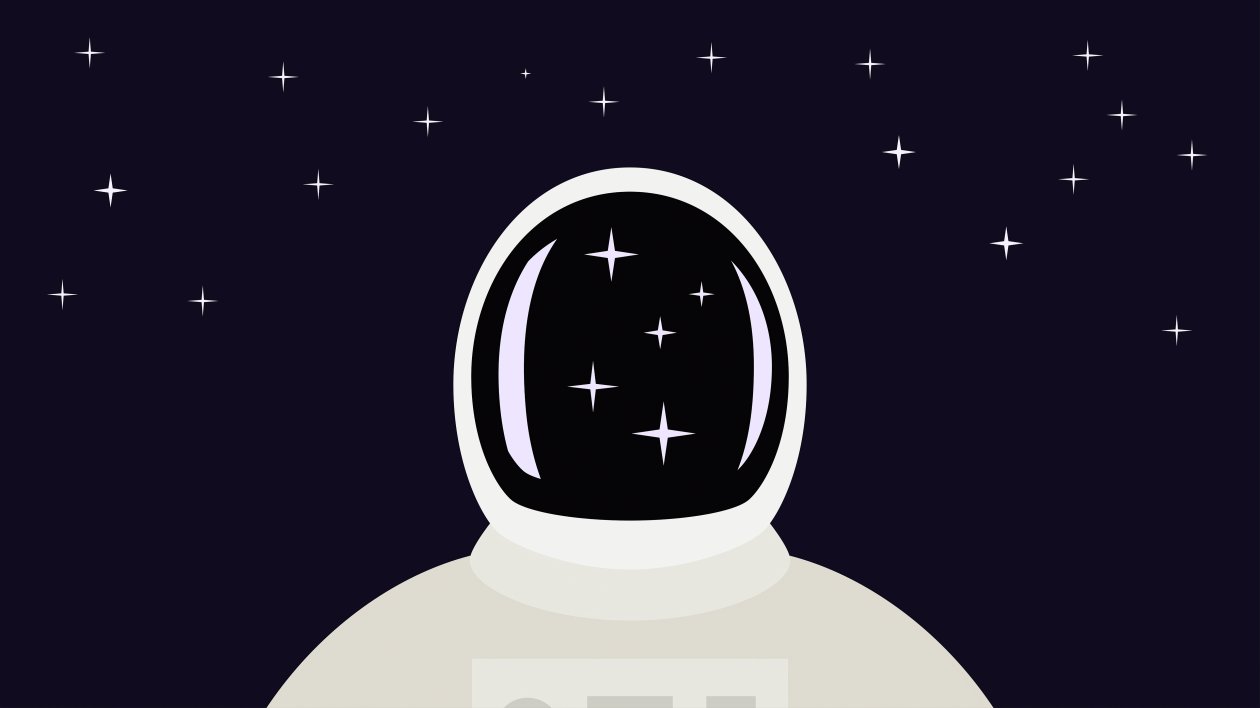 Space Man Illustration 5k