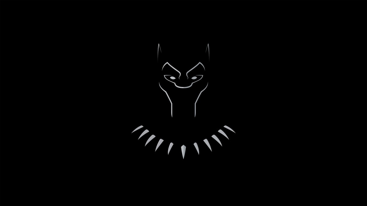 Black Panther Dark Minimal 5k