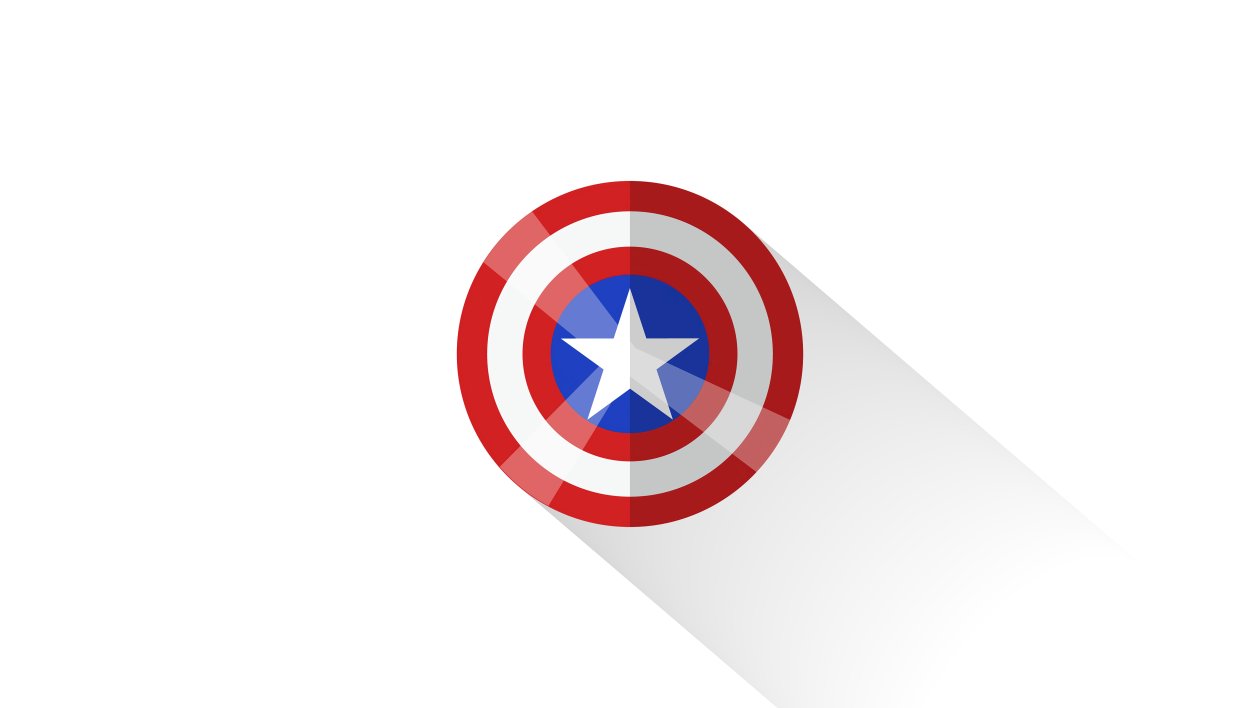 Captain America Shield Minimal 5k