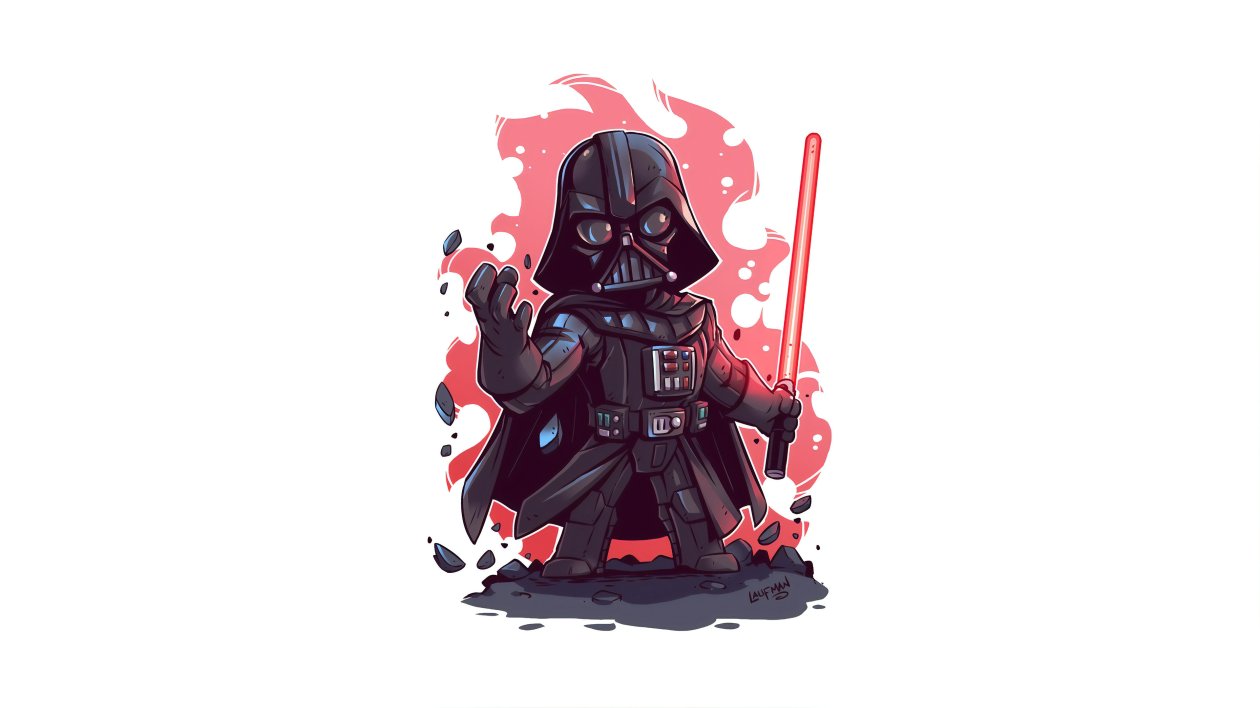 Darth Vader Minimal Art 4k