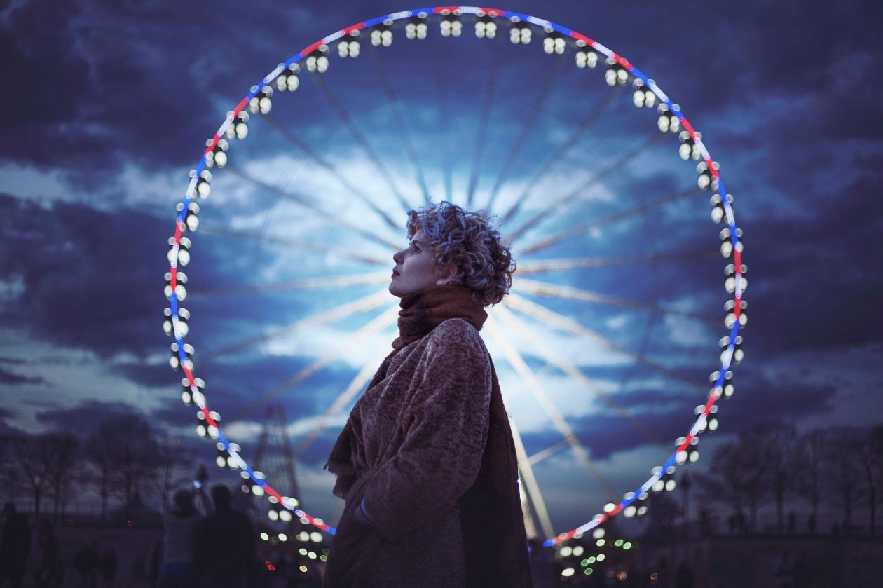 Girl Ferris Wheel Photography